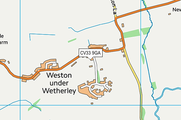 CV33 9GA map - OS VectorMap District (Ordnance Survey)