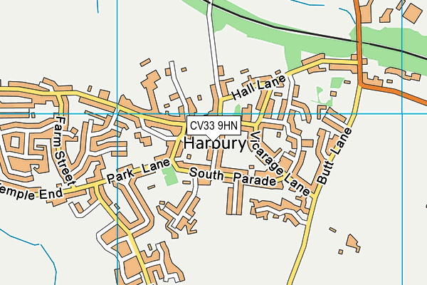 CV33 9HN map - OS VectorMap District (Ordnance Survey)