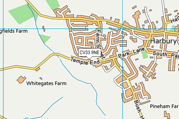 CV33 9NE map - OS VectorMap District (Ordnance Survey)