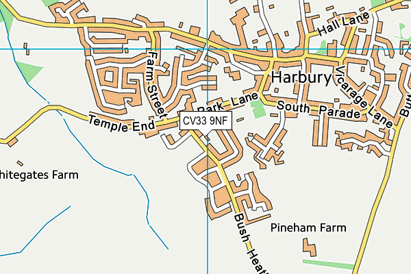CV33 9NF map - OS VectorMap District (Ordnance Survey)