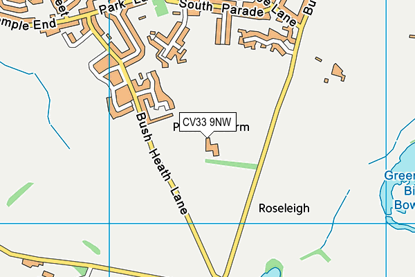 CV33 9NW map - OS VectorMap District (Ordnance Survey)