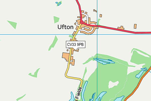 CV33 9PB map - OS VectorMap District (Ordnance Survey)