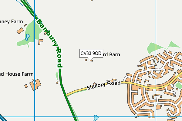 Brickyard Barn Outdoor Learning Centre map (CV33 9QD) - OS VectorMap District (Ordnance Survey)