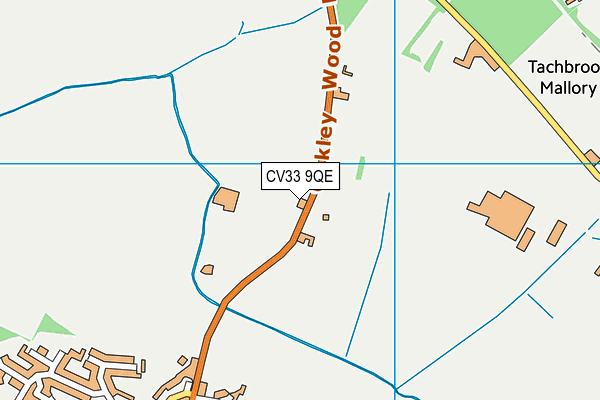 CV33 9QE map - OS VectorMap District (Ordnance Survey)