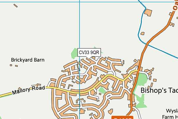 CV33 9QR map - OS VectorMap District (Ordnance Survey)