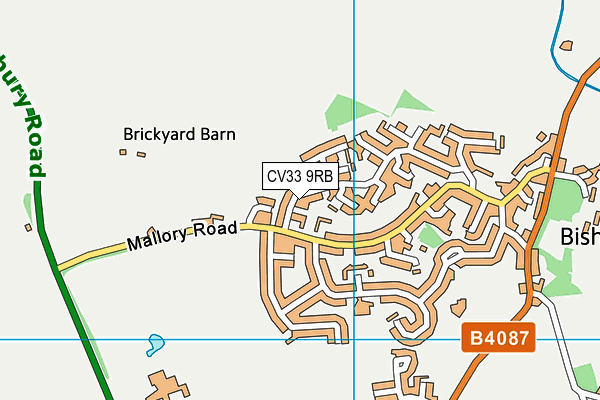 CV33 9RB map - OS VectorMap District (Ordnance Survey)