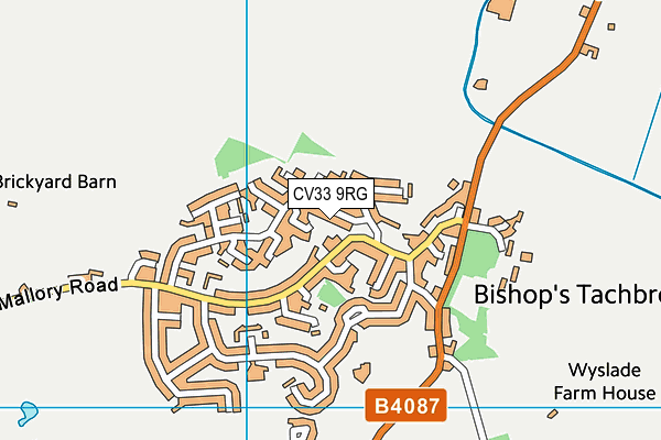 CV33 9RG map - OS VectorMap District (Ordnance Survey)