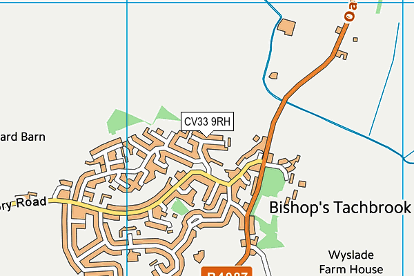 CV33 9RH map - OS VectorMap District (Ordnance Survey)