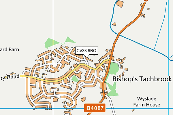 CV33 9RQ map - OS VectorMap District (Ordnance Survey)