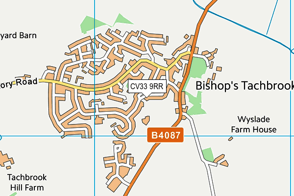 CV33 9RR map - OS VectorMap District (Ordnance Survey)