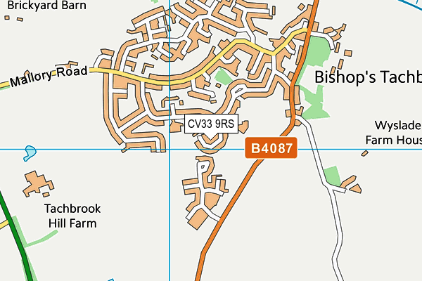 CV33 9RS map - OS VectorMap District (Ordnance Survey)