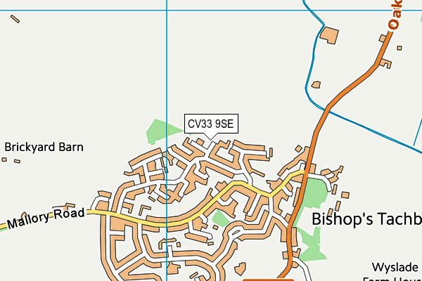 CV33 9SE map - OS VectorMap District (Ordnance Survey)