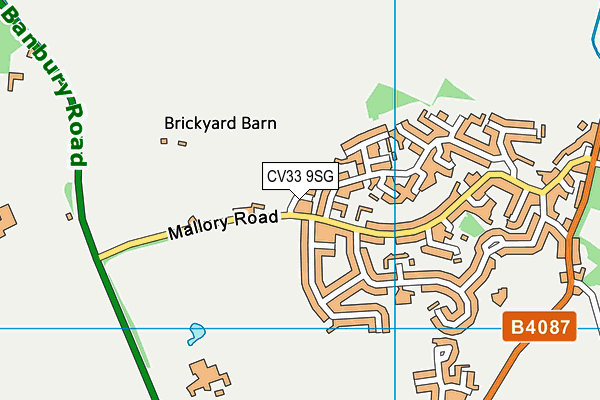 CV33 9SG map - OS VectorMap District (Ordnance Survey)