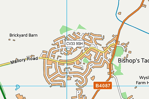 CV33 9SH map - OS VectorMap District (Ordnance Survey)