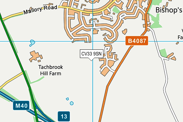 CV33 9SN map - OS VectorMap District (Ordnance Survey)