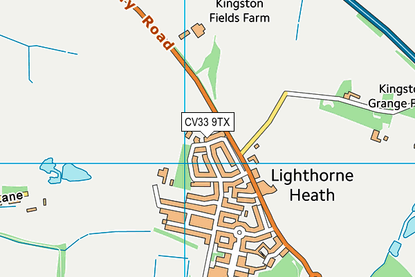 CV33 9TX map - OS VectorMap District (Ordnance Survey)