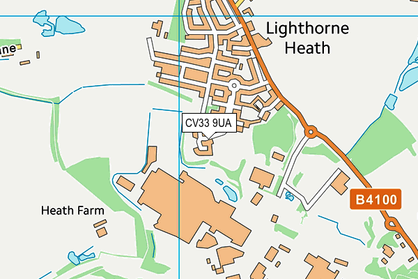 Lighthorne Heath Sports Field map (CV33 9UA) - OS VectorMap District (Ordnance Survey)