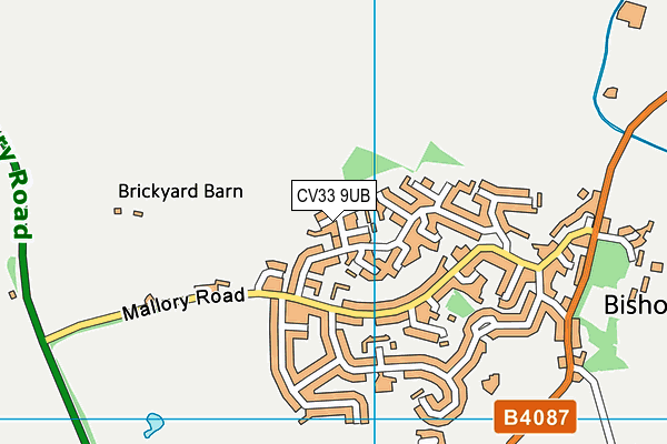 CV33 9UB map - OS VectorMap District (Ordnance Survey)