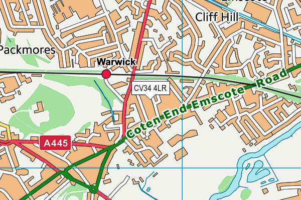 CV34 4LR map - OS VectorMap District (Ordnance Survey)