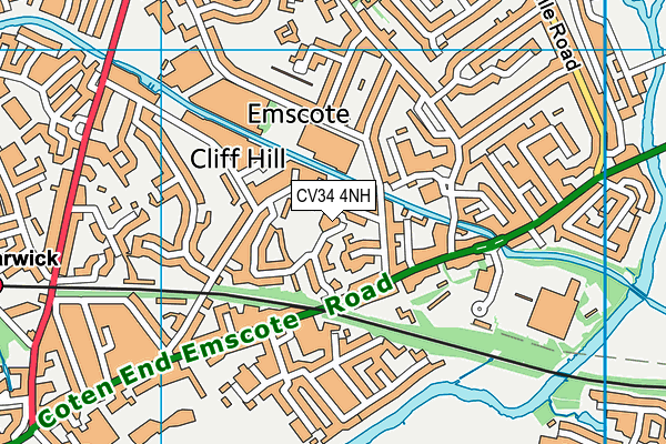 CV34 4NH map - OS VectorMap District (Ordnance Survey)