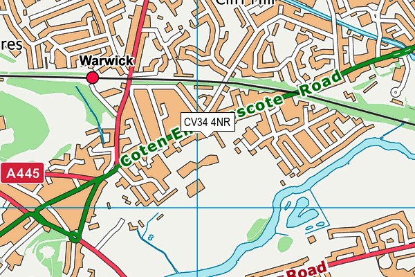 CV34 4NR map - OS VectorMap District (Ordnance Survey)