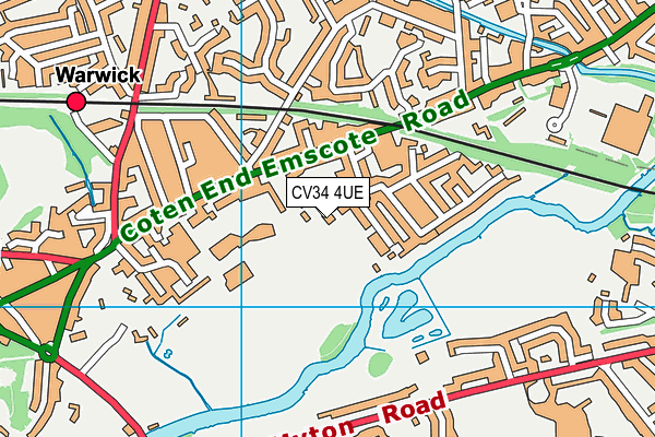 CV34 4UE map - OS VectorMap District (Ordnance Survey)