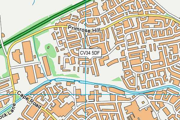 Woodloes Primary School map (CV34 5DF) - OS VectorMap District (Ordnance Survey)
