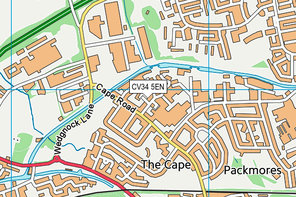 CV34 5EN map - OS VectorMap District (Ordnance Survey)