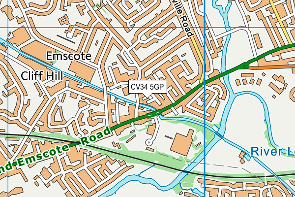 CV34 5GP map - OS VectorMap District (Ordnance Survey)