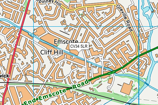 CV34 5LR map - OS VectorMap District (Ordnance Survey)