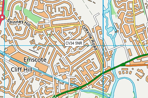 CV34 5NR map - OS VectorMap District (Ordnance Survey)