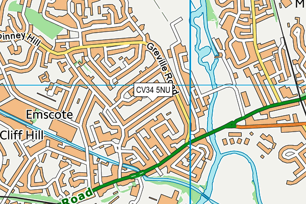 CV34 5NU map - OS VectorMap District (Ordnance Survey)