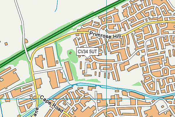 CV34 5UT map - OS VectorMap District (Ordnance Survey)