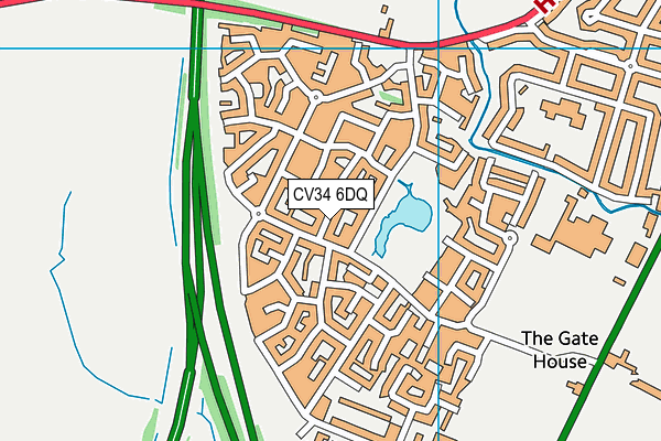 CV34 6DQ map - OS VectorMap District (Ordnance Survey)