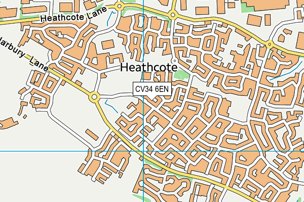 CV34 6EN map - OS VectorMap District (Ordnance Survey)