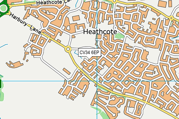 CV34 6EP map - OS VectorMap District (Ordnance Survey)