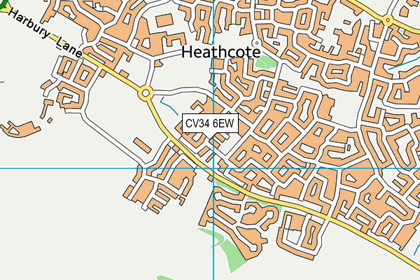 CV34 6EW map - OS VectorMap District (Ordnance Survey)