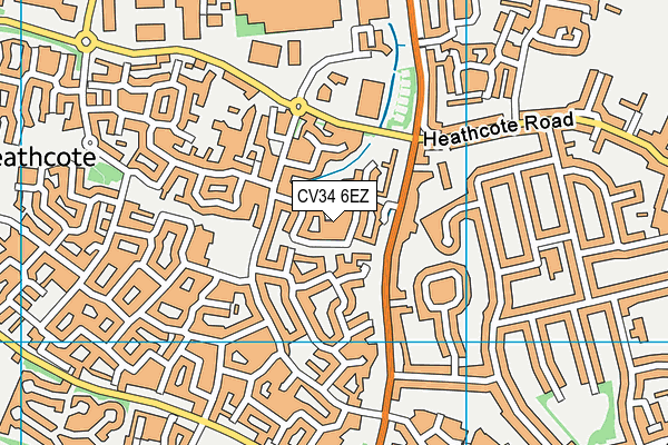 CV34 6EZ map - OS VectorMap District (Ordnance Survey)