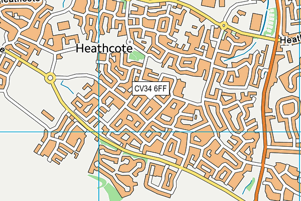 CV34 6FF map - OS VectorMap District (Ordnance Survey)