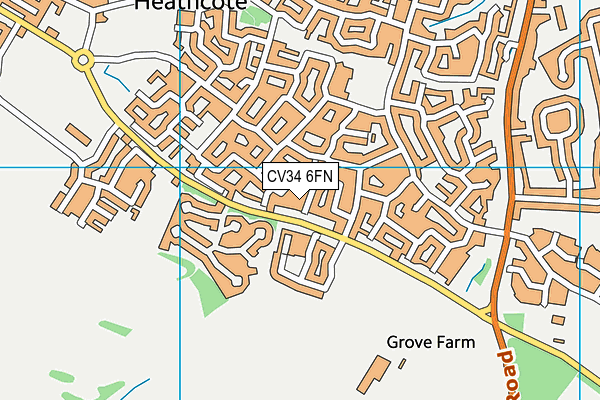 CV34 6FN map - OS VectorMap District (Ordnance Survey)