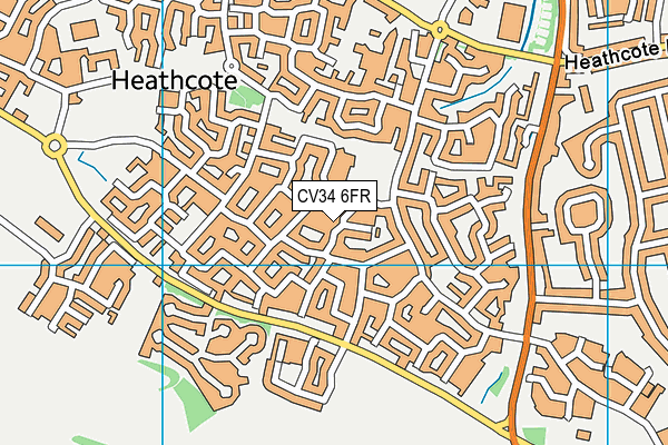 CV34 6FR map - OS VectorMap District (Ordnance Survey)