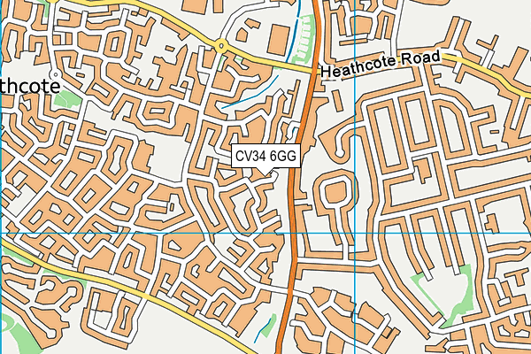 CV34 6GG map - OS VectorMap District (Ordnance Survey)