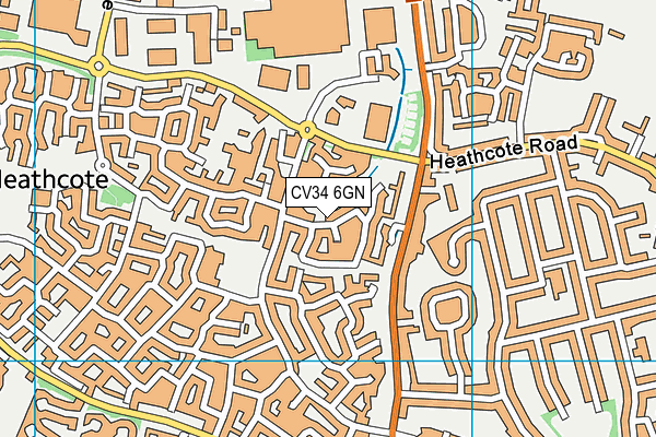 CV34 6GN map - OS VectorMap District (Ordnance Survey)