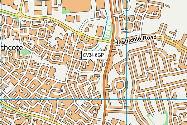 CV34 6GP map - OS VectorMap District (Ordnance Survey)