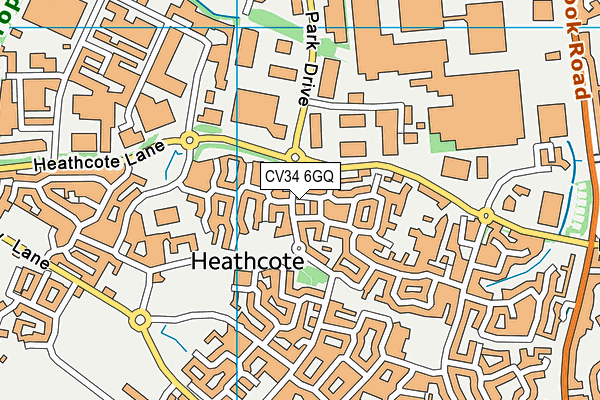 CV34 6GQ map - OS VectorMap District (Ordnance Survey)