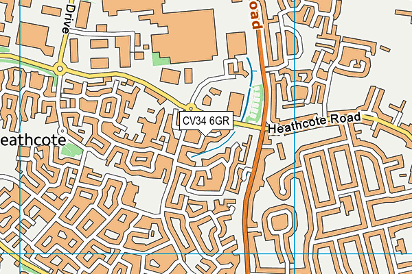 CV34 6GR map - OS VectorMap District (Ordnance Survey)