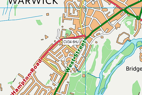 CV34 6HJ map - OS VectorMap District (Ordnance Survey)