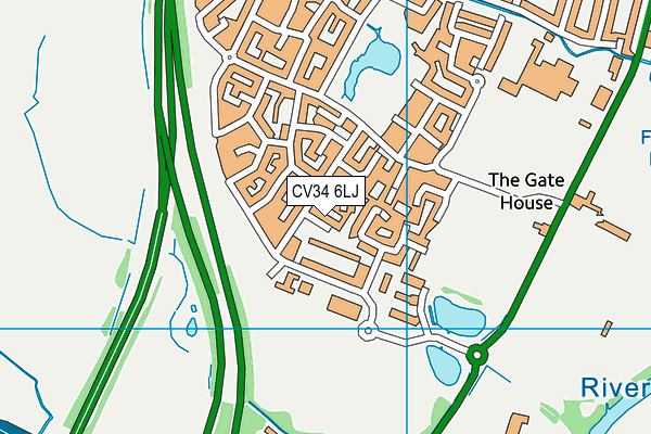 CV34 6LJ map - OS VectorMap District (Ordnance Survey)