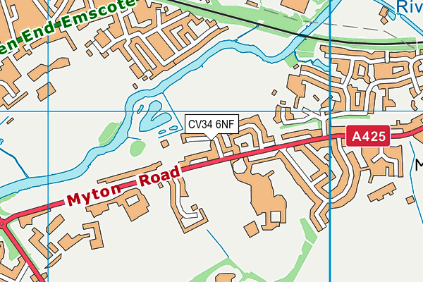 CV34 6NF map - OS VectorMap District (Ordnance Survey)