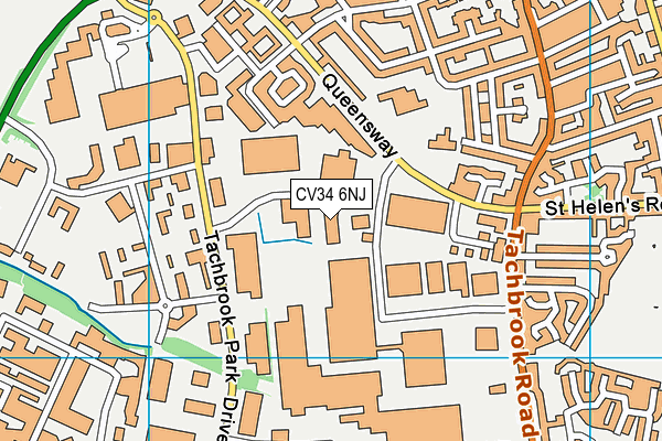 CV34 6NJ map - OS VectorMap District (Ordnance Survey)